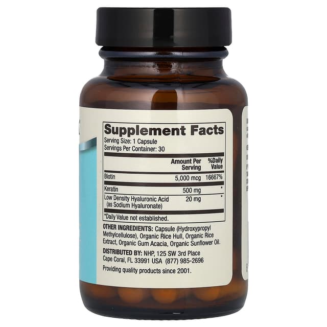 Dr. Mercola, Волосы, кожа и ногти, 30 капсул