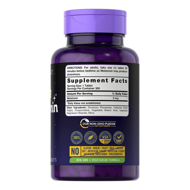 Carlyle Мелатонин для сна 5 мг, быстрорастворимые 300 таблеток