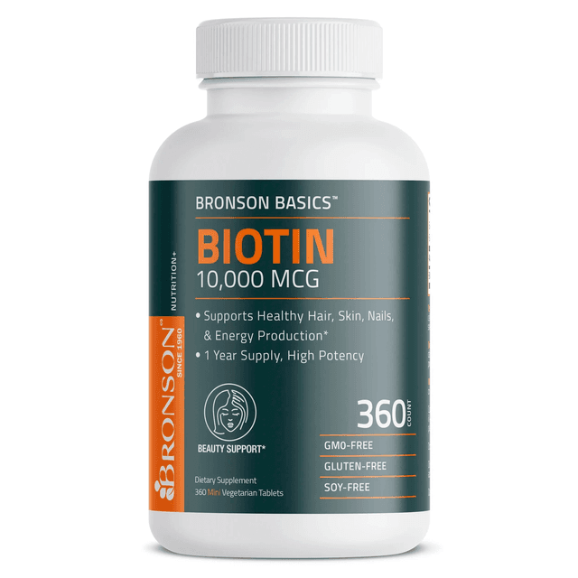 Brons Basics - Biotin 10,000 mcg - 360 таблеток