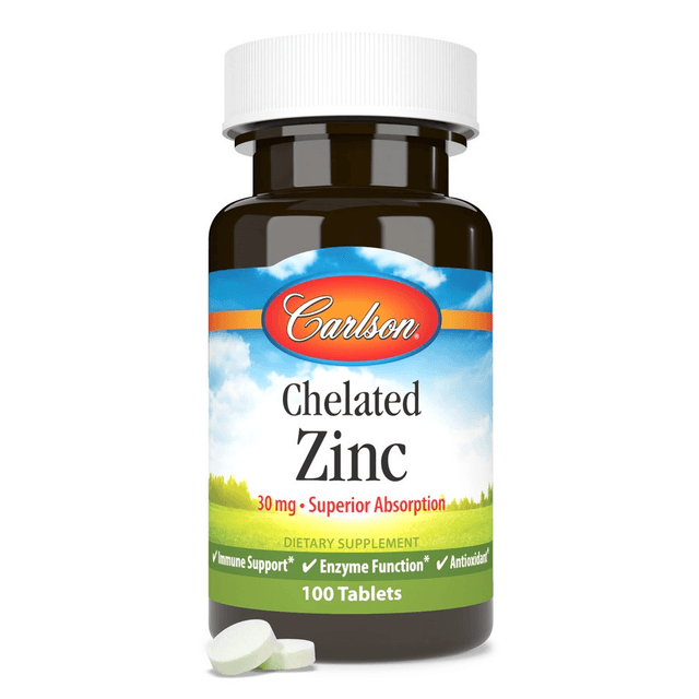Carlson Labs Хелатный цинк 30 мг, 100 таблеток