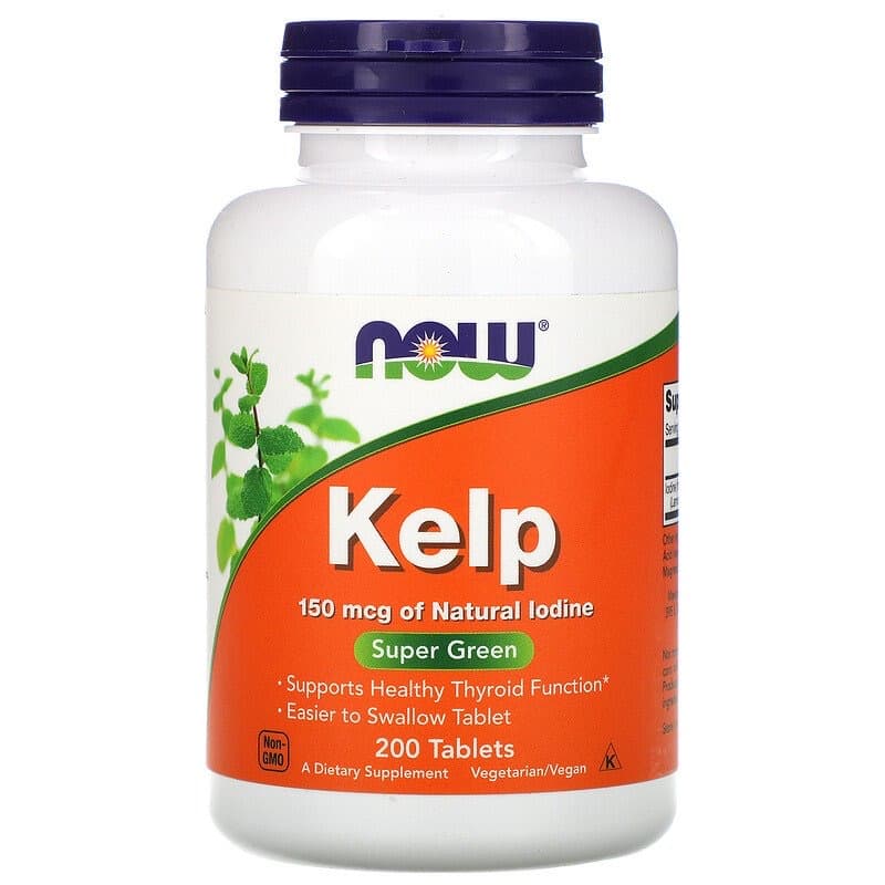Now Foods, Kelp (йод ) бурые водоросли, 150 мкг, 200 таблеток