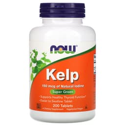 Now Foods, Kelp (йод ) бурые водоросли, 150 мкг, 200 таблеток