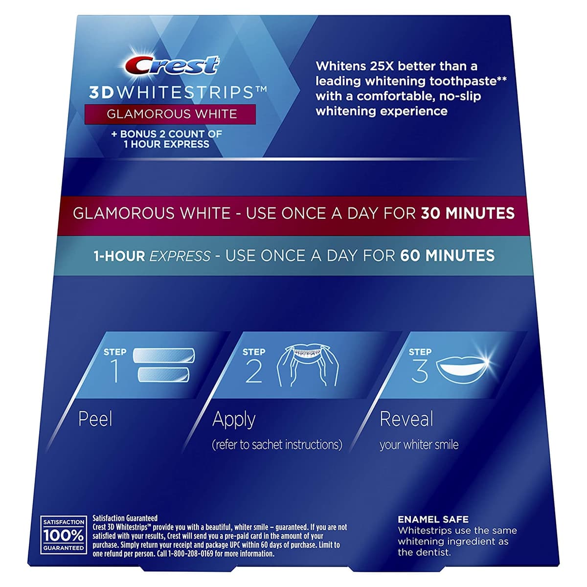 Crest, 3D Whitestrips, набор для отбеливания зубов