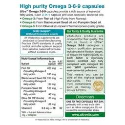Vitabiotics Ultra Omega 3 6 9, 60 капсул
