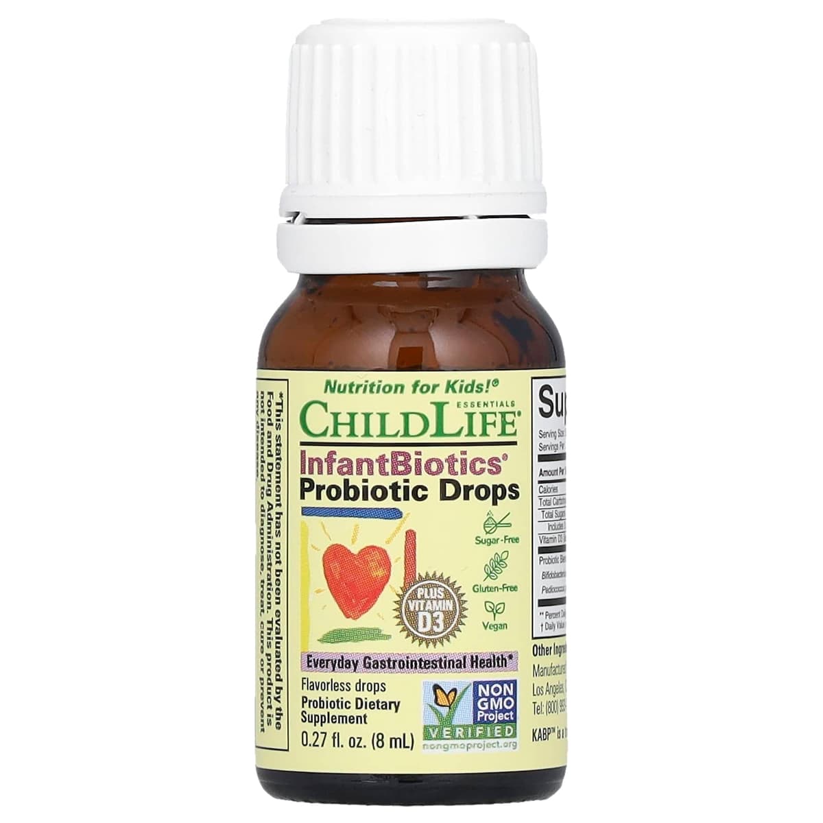 ChildLife Essentials, InfantBiotics, пробиотик, в жидкой форме, 2,6 млрд, 10,5 мл