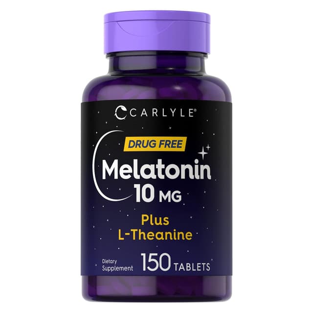Carlyle Мелатонин 10 мг, с L-теанином, 150 таблеток