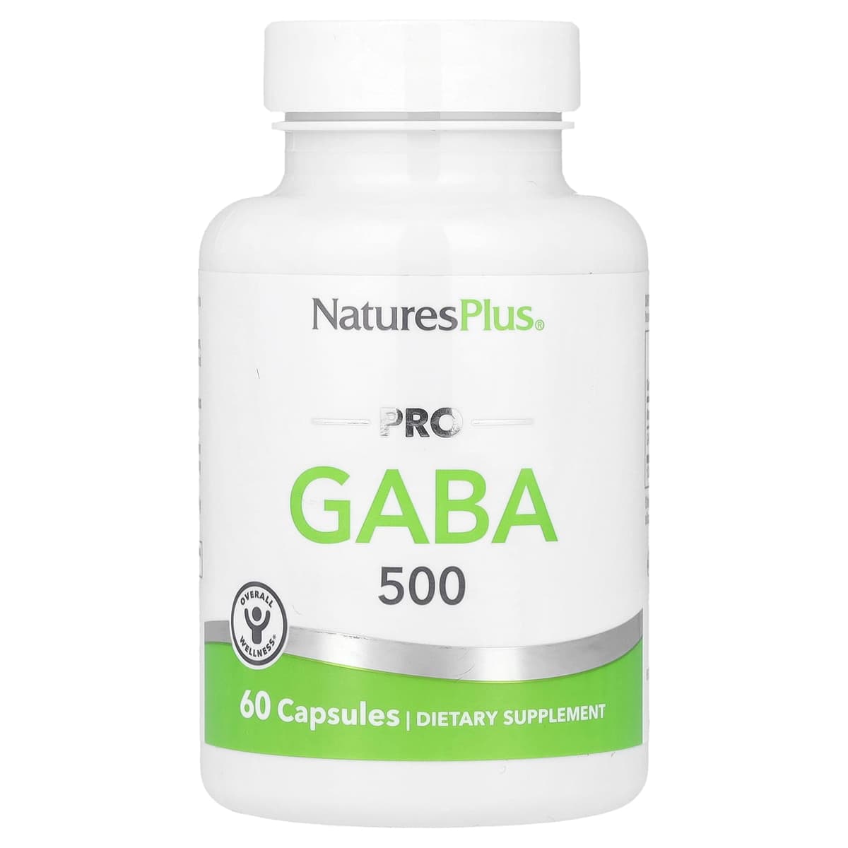 NaturesPlus, PRO GABA, ГАБА 500 мг, 60 капсул