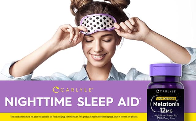 Carlyle™ Melatonin 12 mg 180 быстро растворимых таблеток