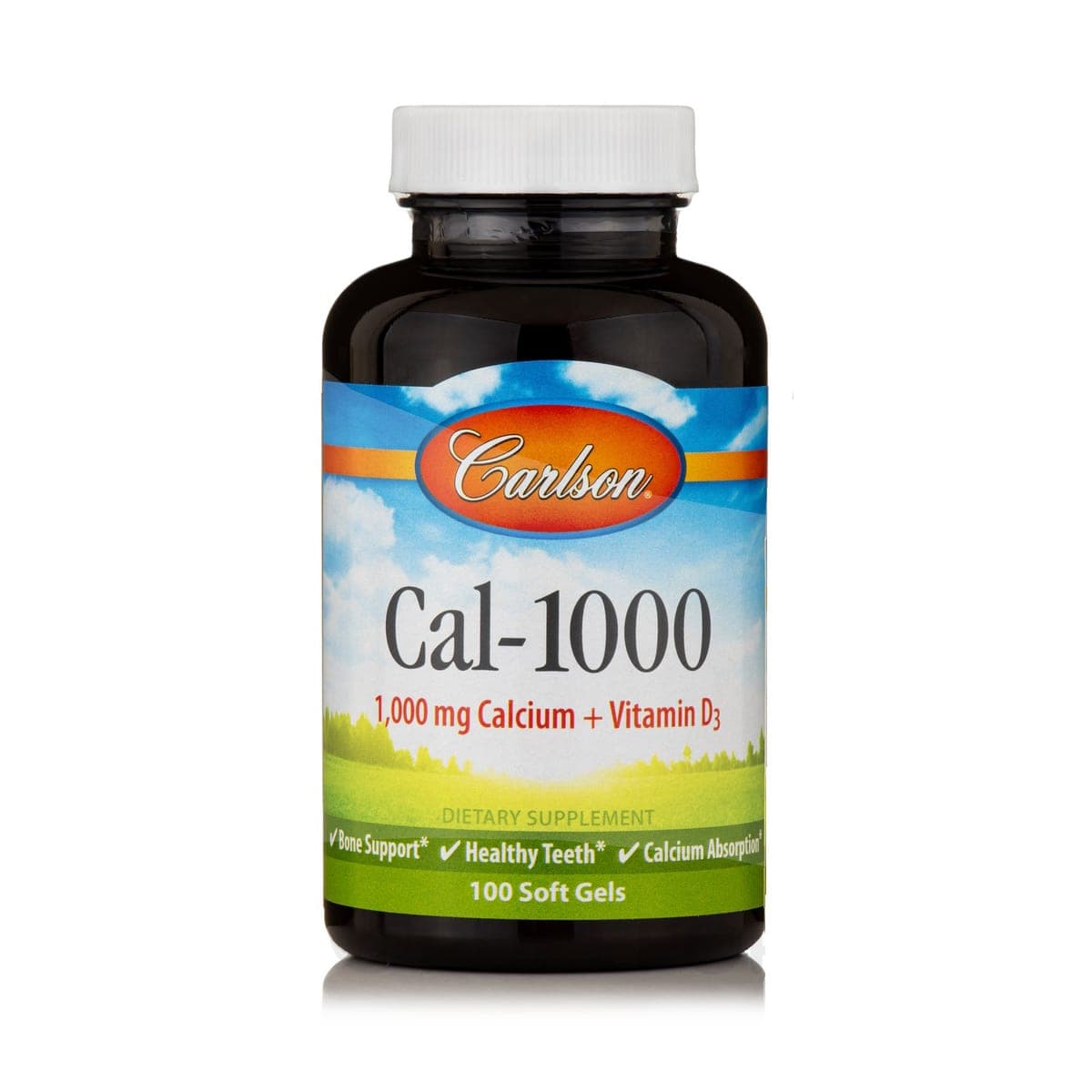 Carlson Labs Cal-1,000 с витамином D3 — 100 + 30 мягких желатиновых капсул