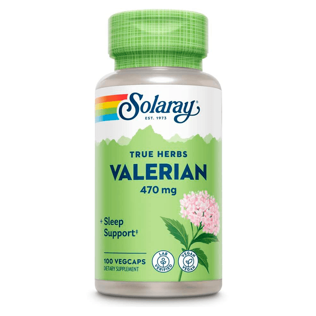 Solaray, валериана, 470 мг, 100 вегетарианских капсул