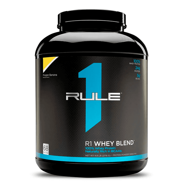 Rule 1 Whey Blend (Сывороточная смесь) — 2,176 кг - замороженный банан
