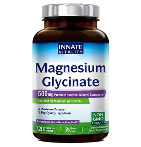 Глицинат магния 500 мг на капсулы, 120 растительных капсул, хелатный для максимального усвоения, без ГМО, без глютена, молочных продуктов и сои, поддерживает здоровье мышц, суставов и сердца