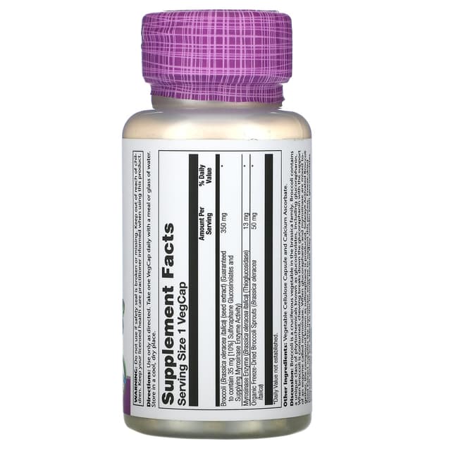 Solaray, активированный экстракт семян брокколи, 350 мг, 30 вегетарианских капсул