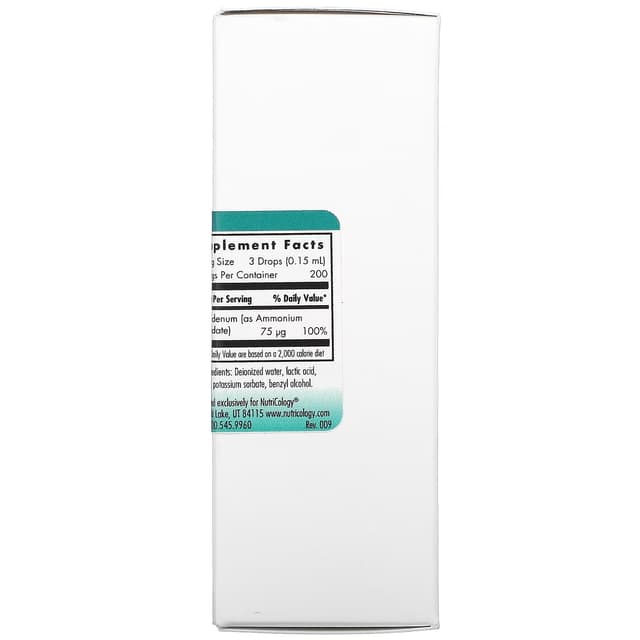 Молибден в жидкой форме, 30 мл