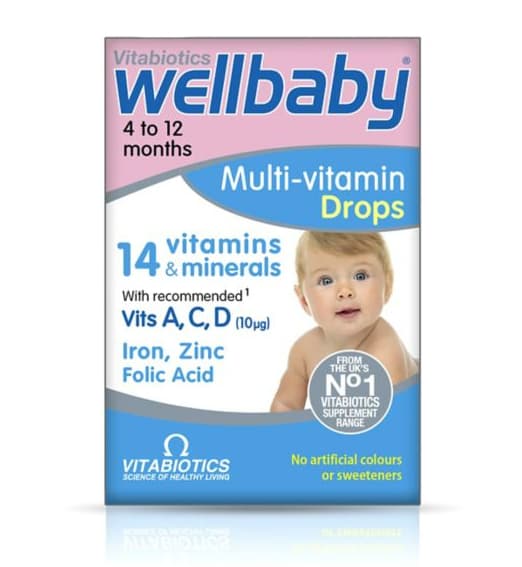 Vitabiotics Wellbaby Мультивитаминные капли для младенцев30мл