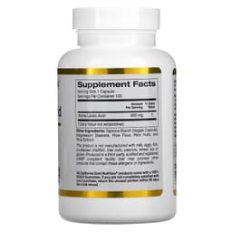 California Gold Nutrition, альфа-липоевая кислота, 600 мг, 120 растительных капсул