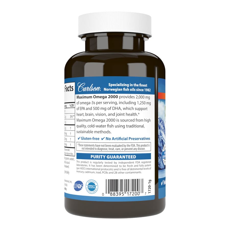 Carlson Labs набор из двух Maximum Omega 2000