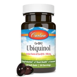 Carlson Labs CoQH Ubiquinol, 100 мг, 30 мягких капсул