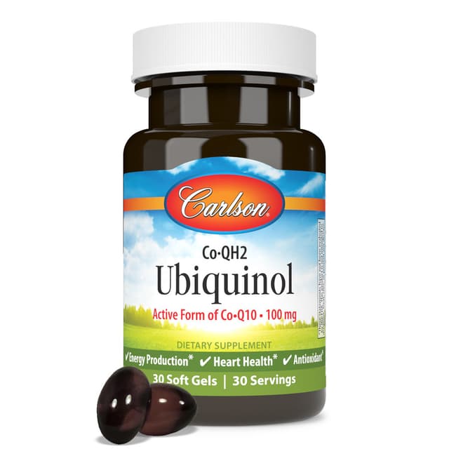 Carlson Labs CoQH Ubiquinol, 100 мг, 30 мягких капсул