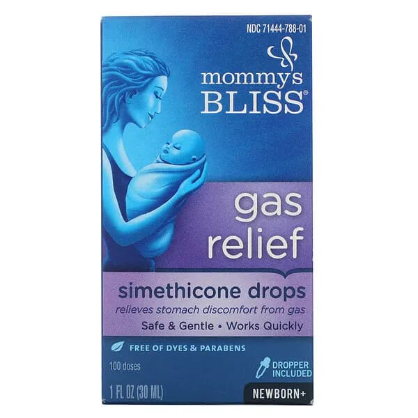 Mommy's Bliss, средство от дискомфорта при газообразовании, симетиконовые капли, от рождения, 30 мл (1 жидк. унция)
