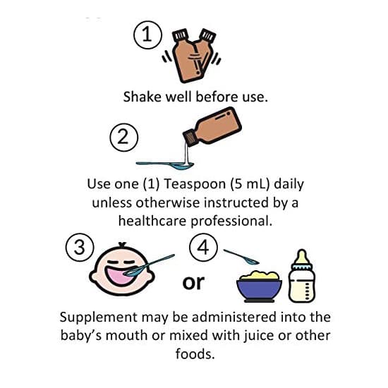 Kiddivit Baby Жидкие кальциевые капли с витамином D3 и K2-24, ежедневная порция, 4 жидких унции (120 мл) - Обогащенный инулин (пребиотик, пищевая клетчатка) - Без сахара, без глютена, подходит для вегетарианцев