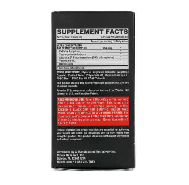 Lipo-6 Black Ultra Concentrate - Спортивные добавки 60 капсул