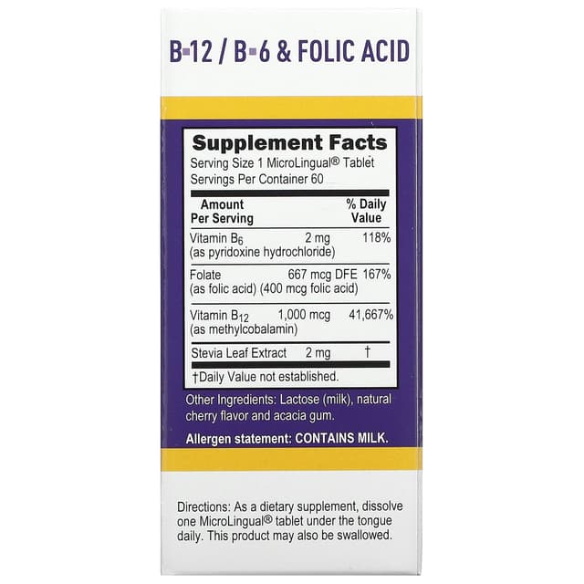 Superior Source, метилкобаламин (витамин B-12), витамин B-6 и фолиевая кислота, 100 быстрорастворимых таблеток MicroLingual