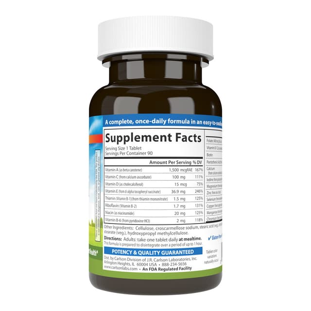Carlson Labs, Мини Мульти витамины и минералы, 90 мини таблеток