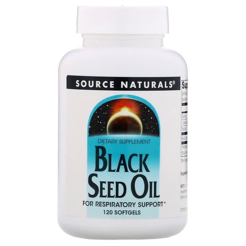 Source Naturals, Масло черного тмина, 120 мягких таблеток