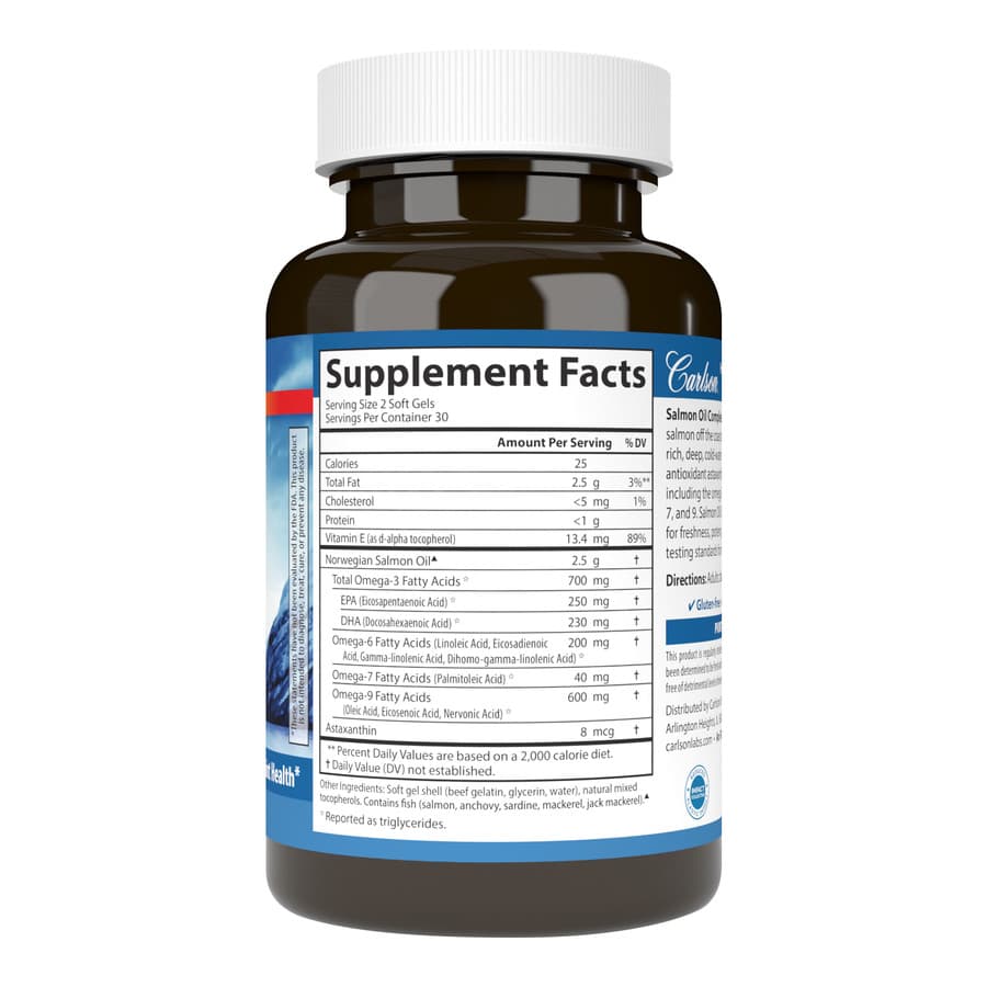 Carlson Labs Масло лосося, 60 мягких капсул