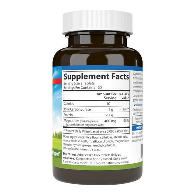 Carlson Labs, Хелатный глицинат магния 400 мг