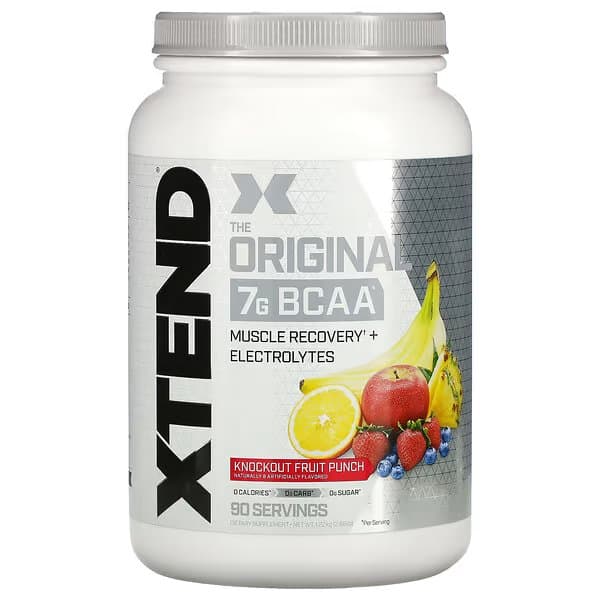 Xtend, The Original, 7 г аминокислот с разветвленными цепями, со вкусом фруктового пунша, 1,22 кг