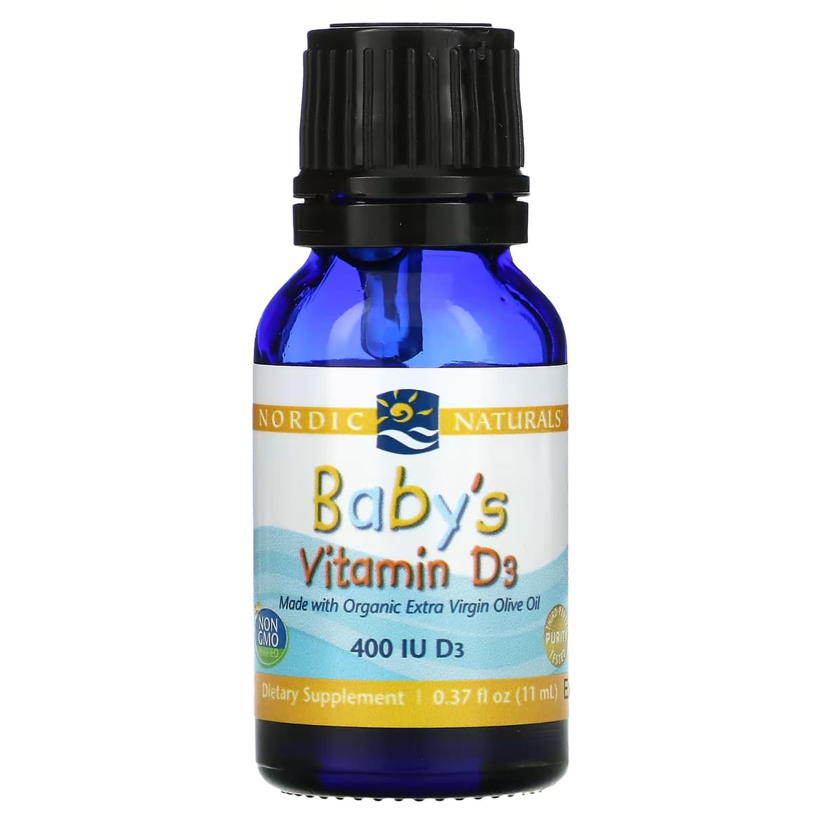 Nordic Naturals, Детский витамин D3, 400 МЕ, 11 мл