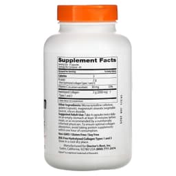 Doctor's Best, Peptan, коллаген 1 и 3 типов с витамином C, 500 мг, 240 капсул