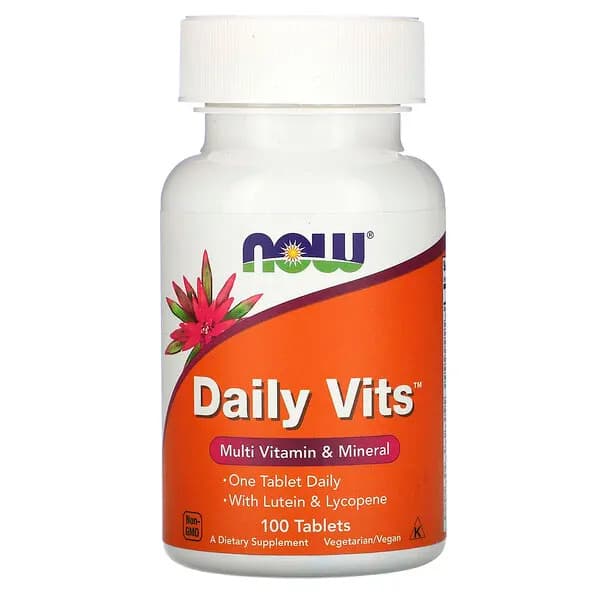 NOW Foods, Daily Vits, мультивитамины и минералы, 120- капсул