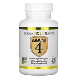 California Gold Nutrition, Immune4, средство для укрепления иммунитета, 60 растительных капсул