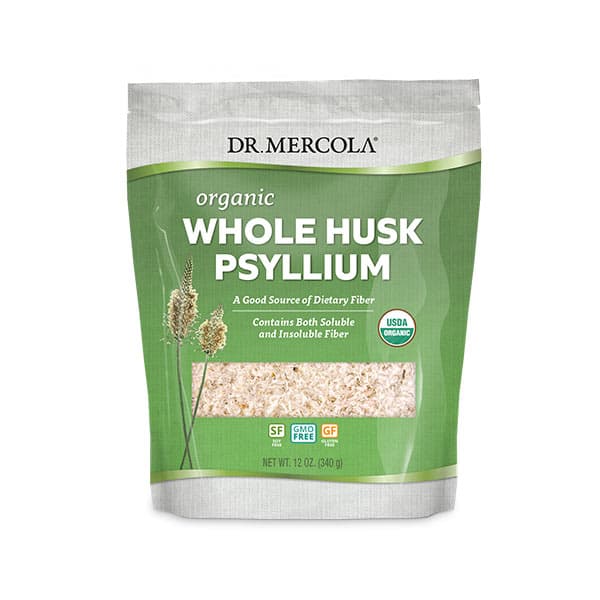 Dr. Mercola - Organic Whole Husk Psyllium Псилиум (шелуха семян подорожника), 340 гр