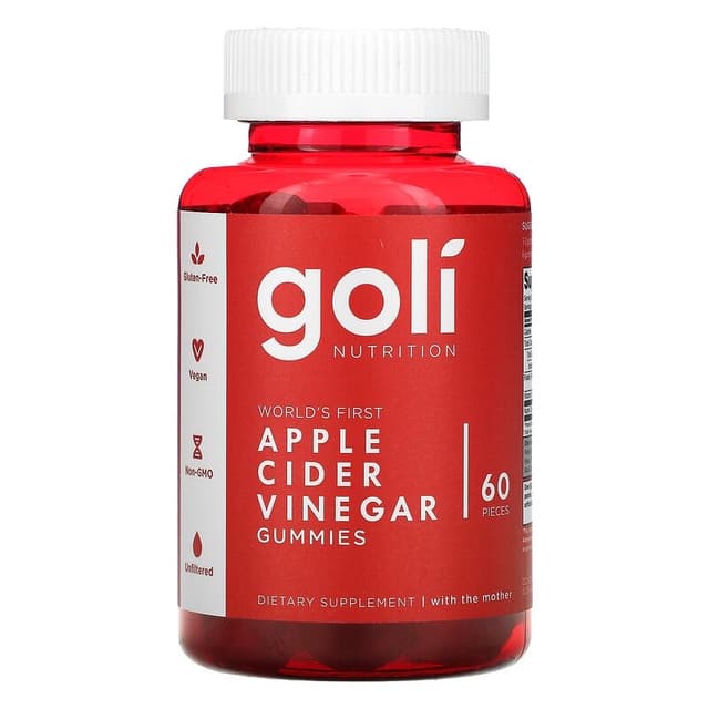 Goli Nutrition, Жевательные конфеты с яблочным уксусом, 60 штук