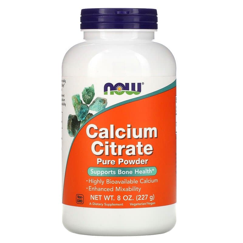 Now Foods, Calcium Citrate, Pure Powder, 8 унций (227 г)