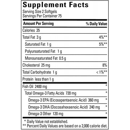 ЖИРНЫЕ КИСЛОТЫ NATURE MADE FISH OIL 1200 MG - 150 капсул