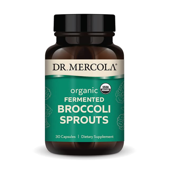 Dr. Mercola, ферментированные ростки брокколи, 30 капсул