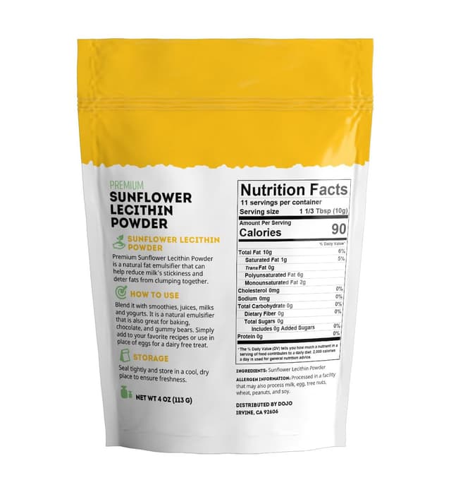 Порошок лецитина подсолнечника Kate Naturals