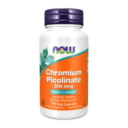 NOW Chromium Picolinate, Хром 200 мкг