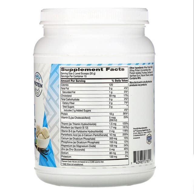 21st Century, ReNourish, сывороточный протеин, ваниль, 454 г