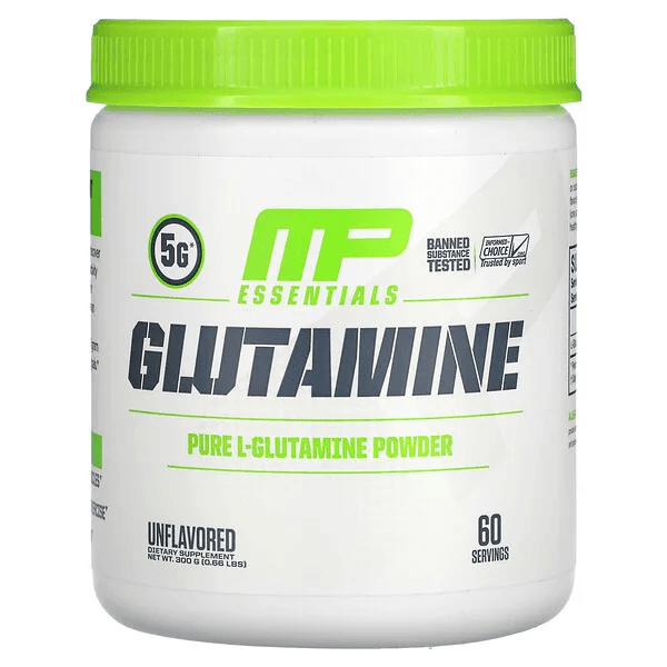 MusclePharm, Essentials, глутамин, без ароматизатора, 300 г