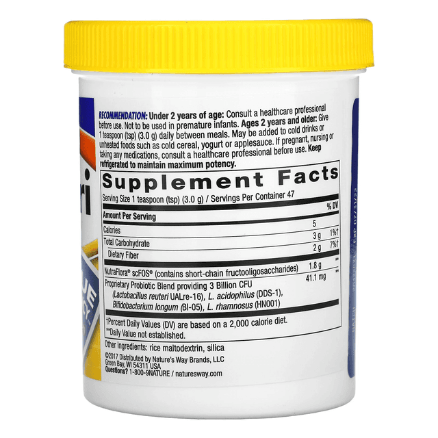 Nature's Way, Primadophilus Reuteri, улучшенный пробиотик в порошке, 3 миллиарда КОЕ, 141,75 г