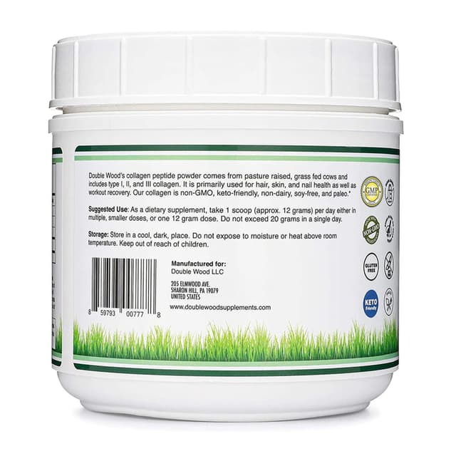 Double Wood peptides type 1-2-3 - Коллагеновые пептиды в порошке 456 gr