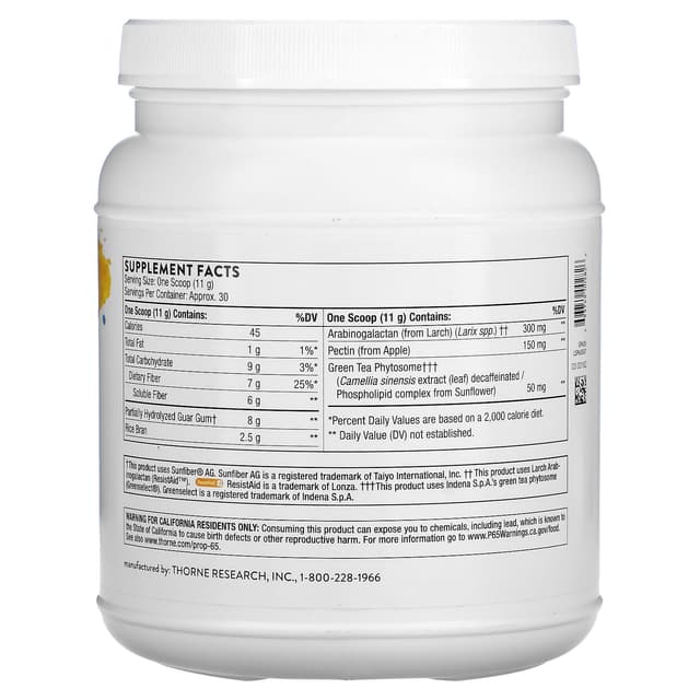 Thorne, FiberMend, 11,6 унциЙ (330 г)