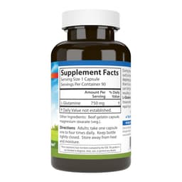 Carlson Labs L-глутамин 750 мг, 90 капсул