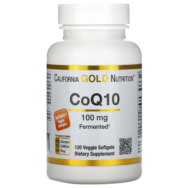 California Gold Nutrition, коэнзим Q10, 100 мг, 120 растительных капсул